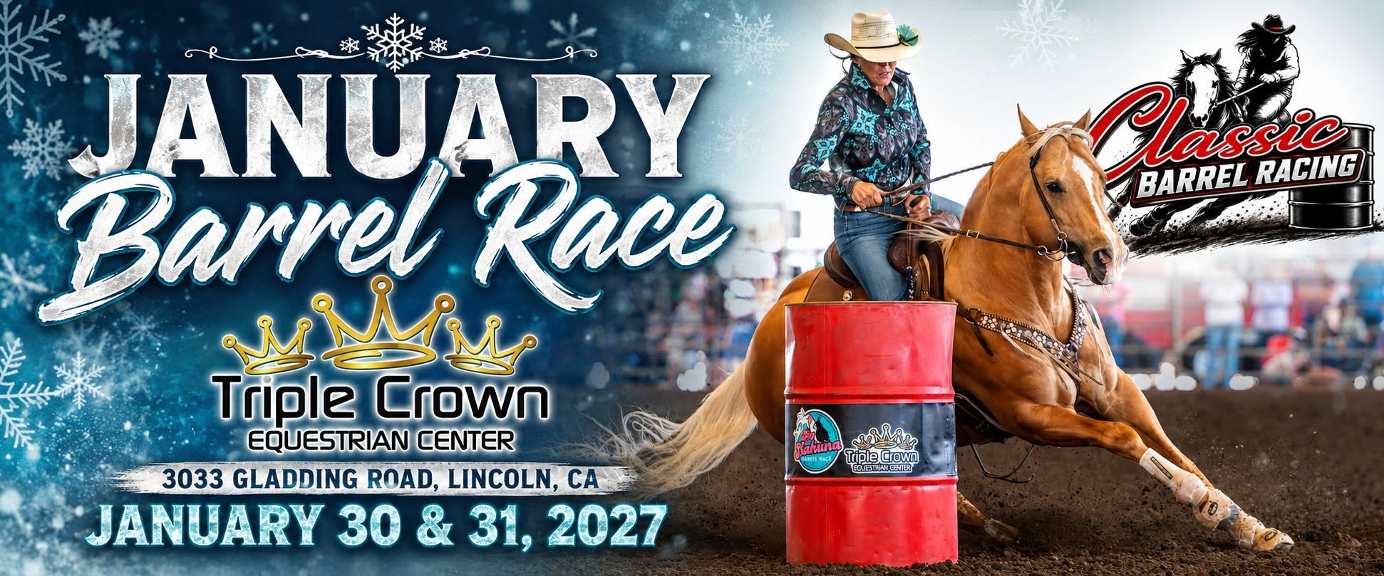 January Barrel Race flyer