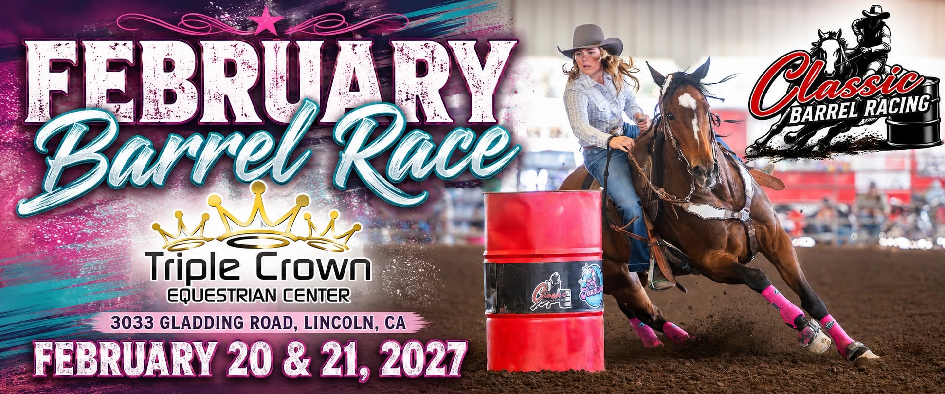 February Barrel Race flyer
