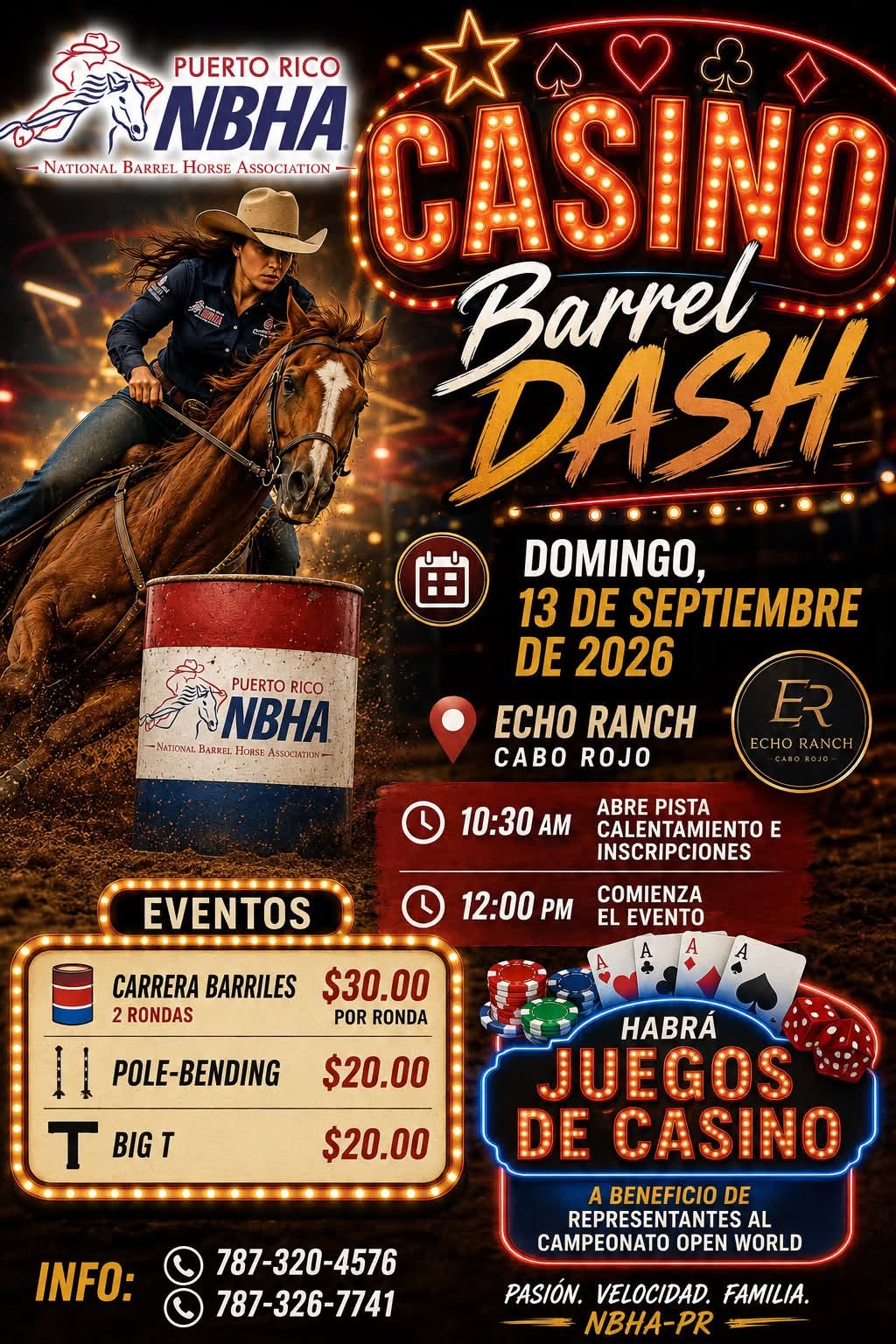 Casino Barrel Dash flyer
