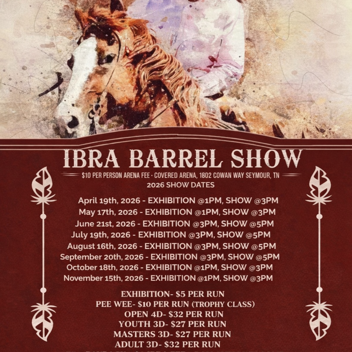 Barrel Racing Showcase flyer