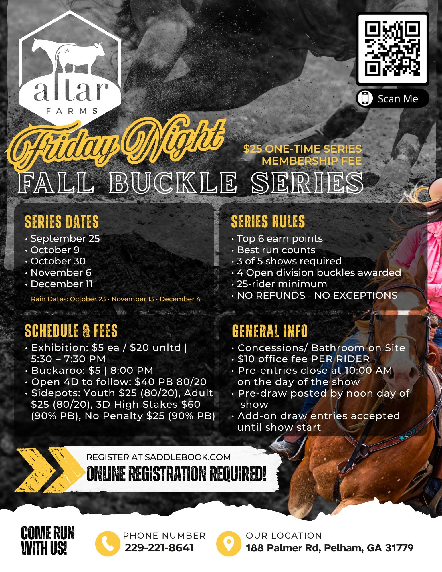Fall Friday Night Buckle Series #2 flyer in Pelham, GA