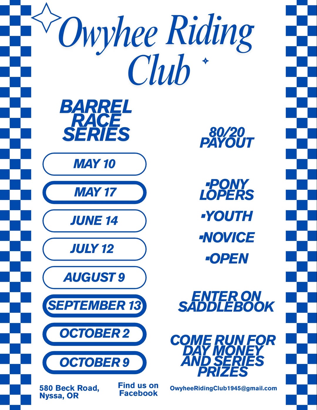 Owyhee Riding Club Jackpot Series #7