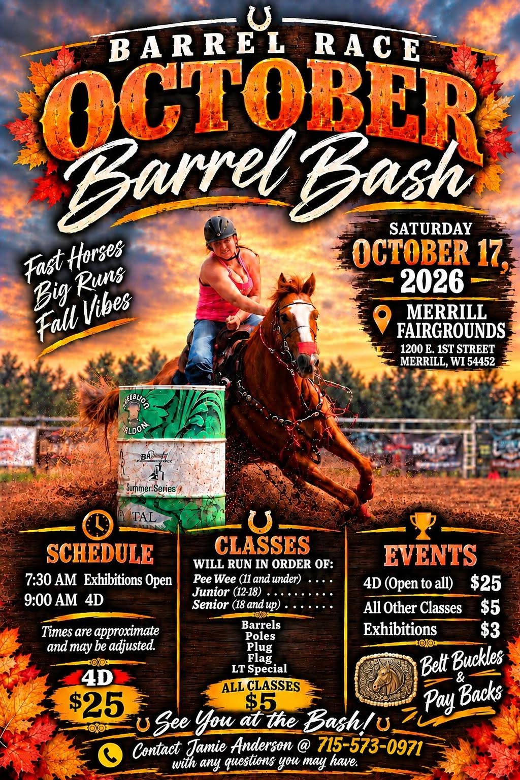 Lincoln county barrel bash flyer
