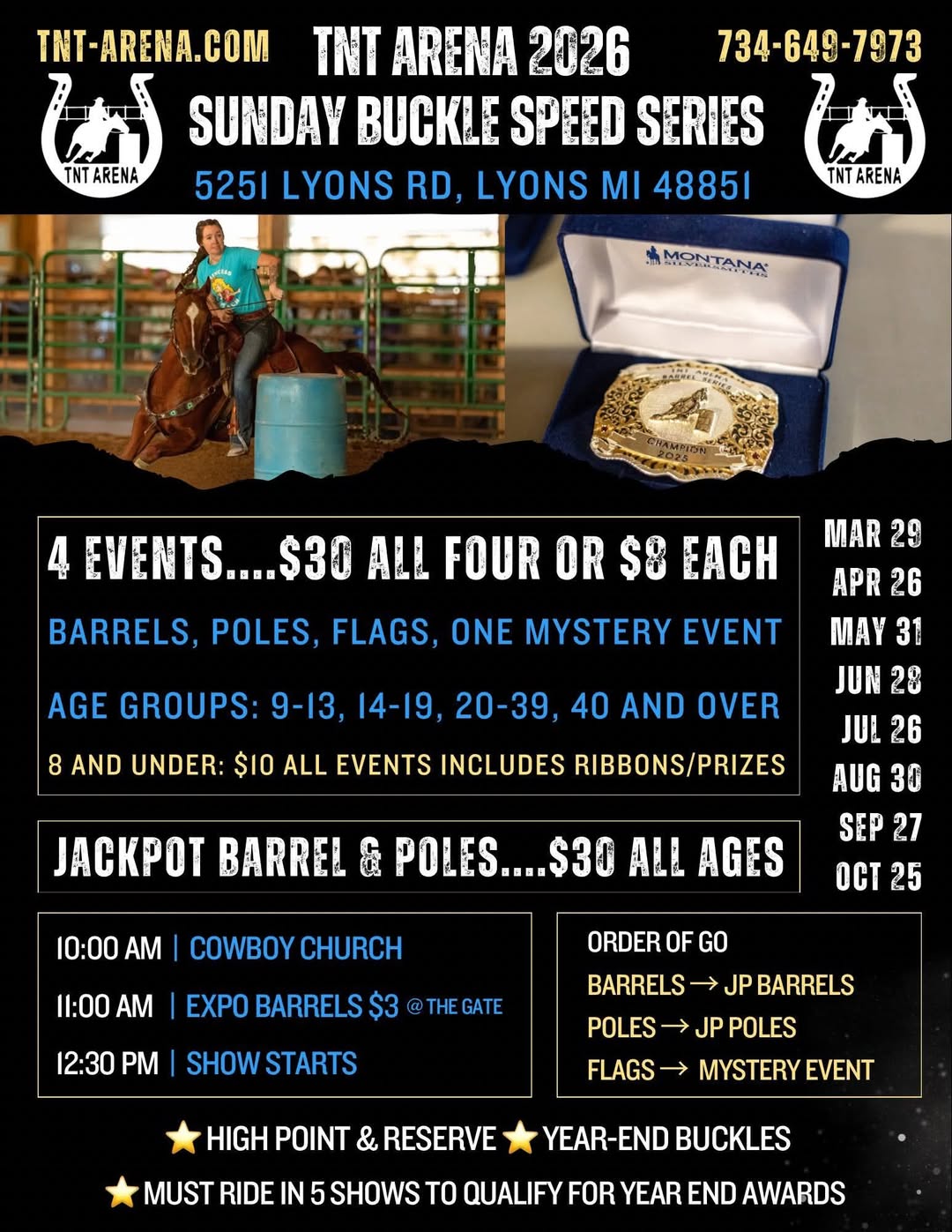 TNT Buckle Series Speed Show (10/25) flyer