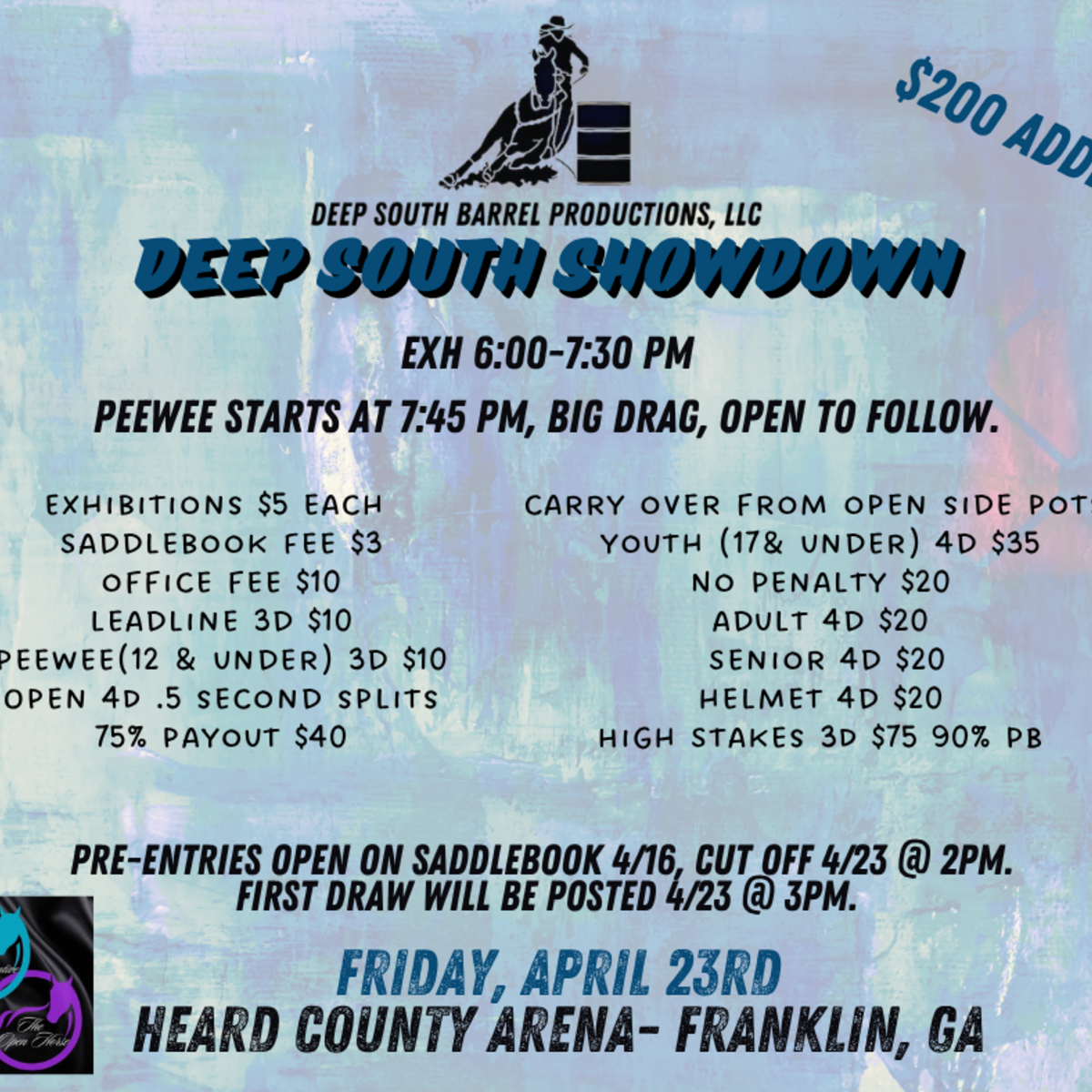 4.23.27 Deep South Showdown flyer