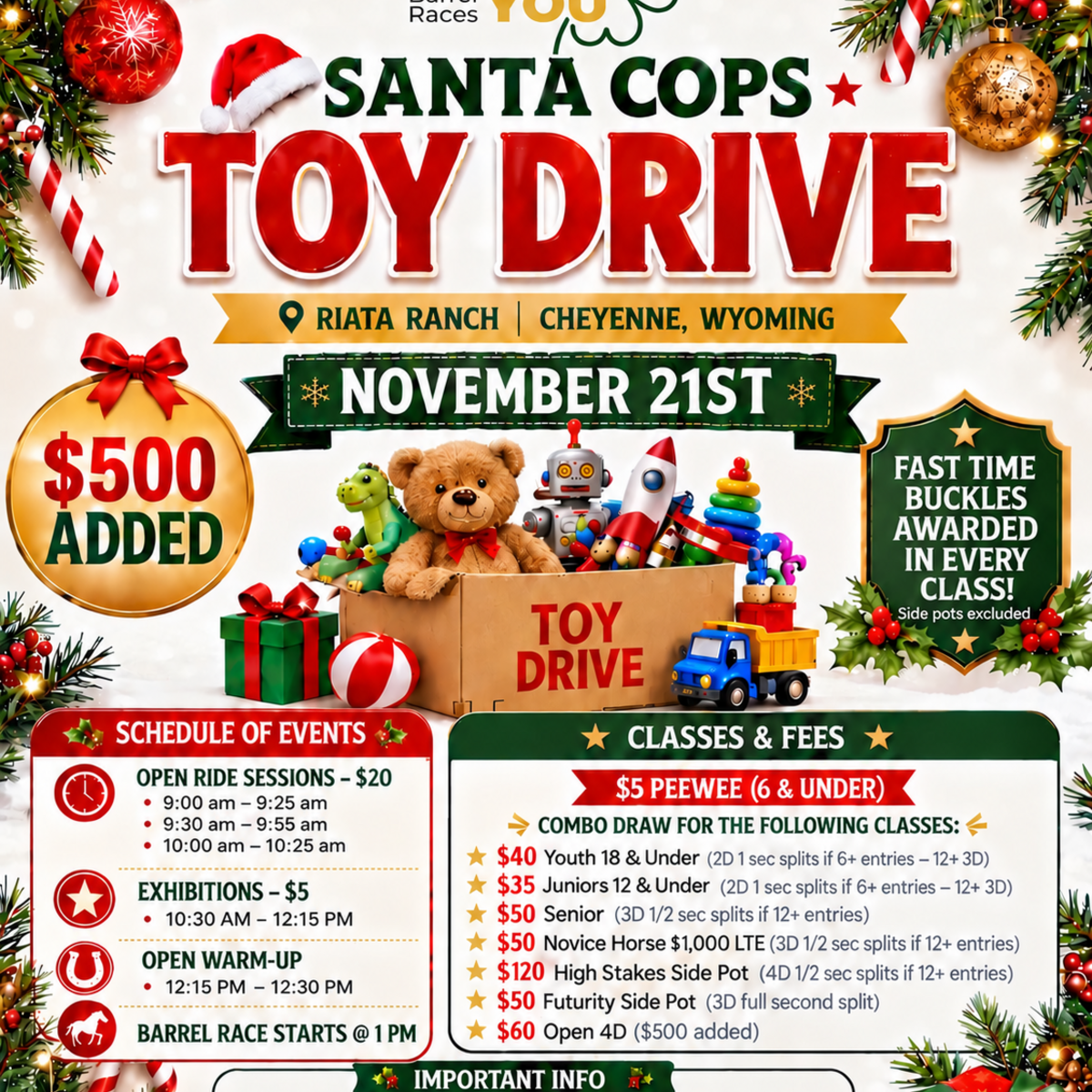 Lucky You Barrel Race-Santa Cops  flyer