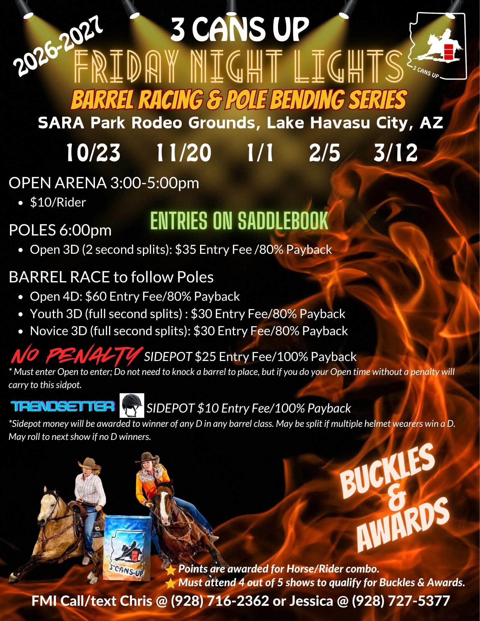3CansUp Fall Barrel & Pole Jackpot #1 flyer