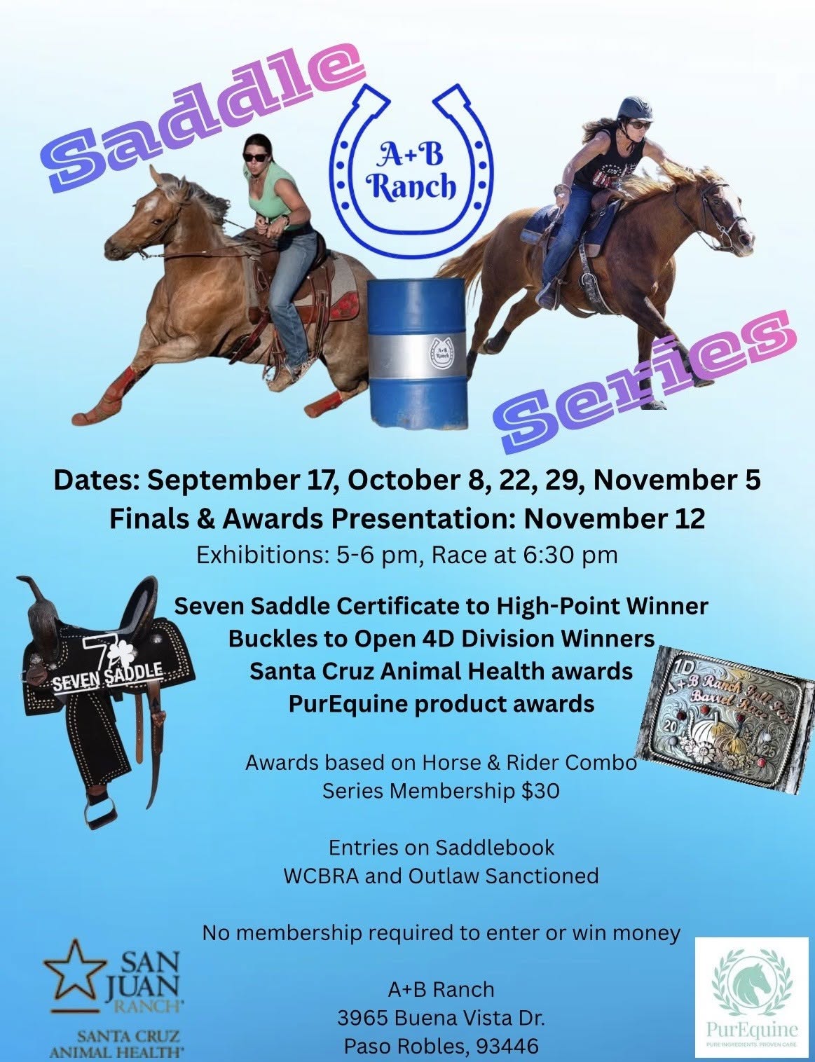 A+B Ranch Saddle Series flyer