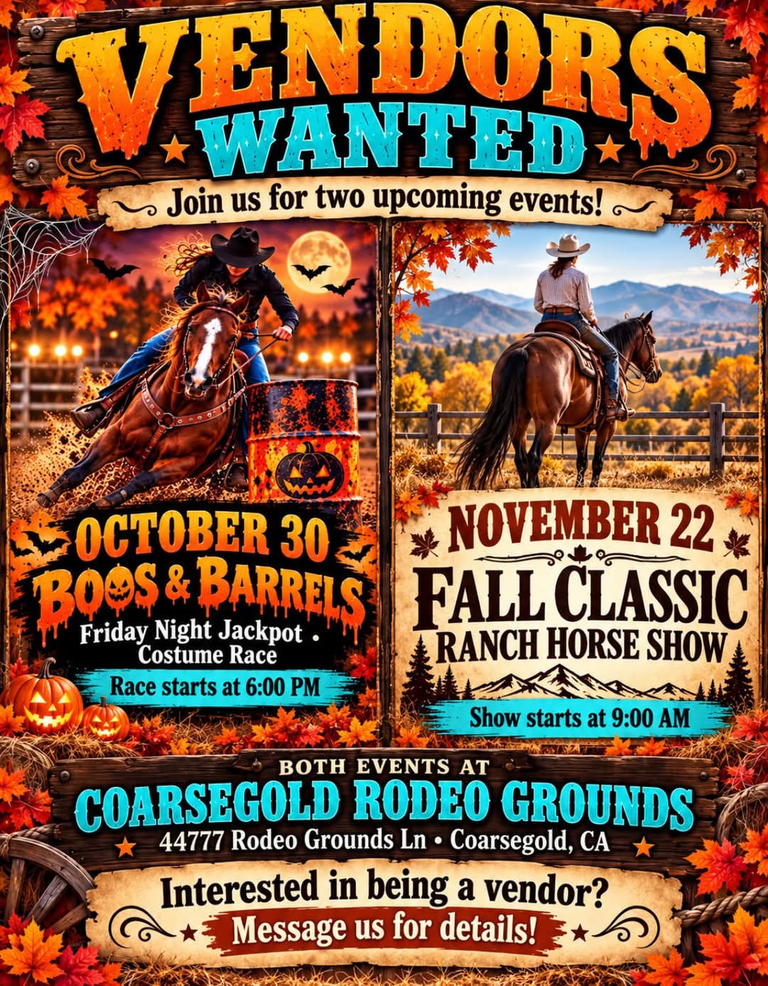 Boo's & Barrels $1000 added